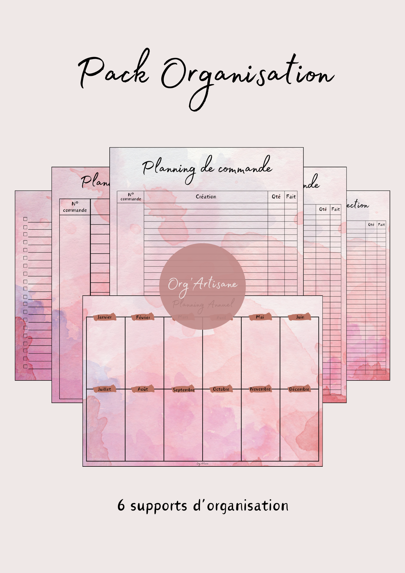 Pack Organisation Pivoine