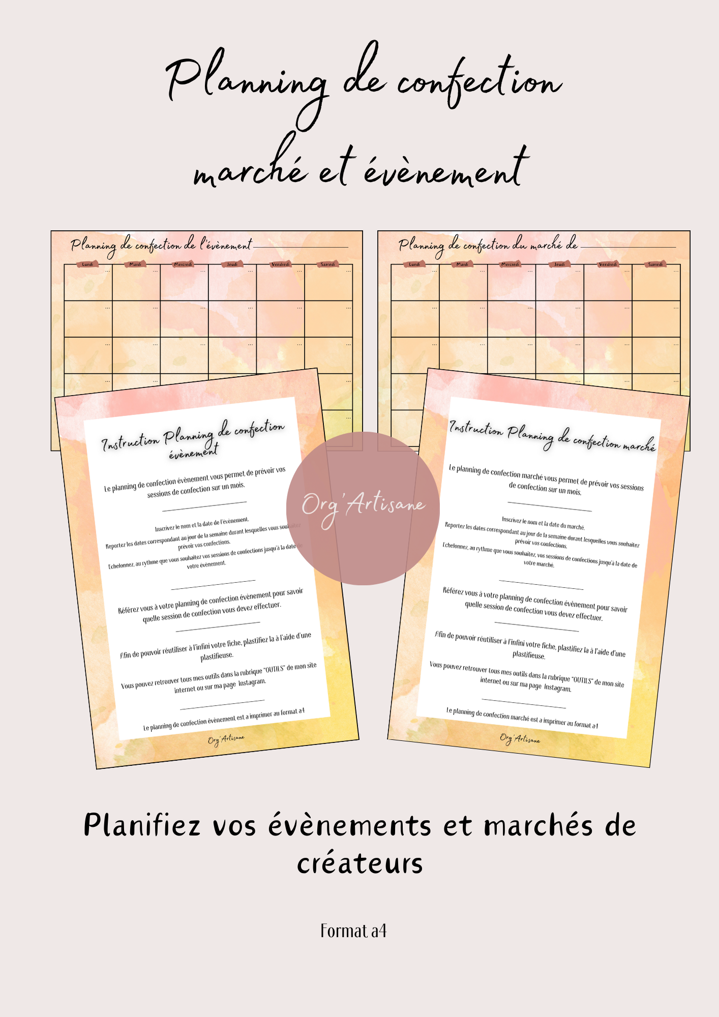 Pack Marché Capucine
